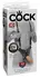 King Cock KC10 Šuplji Podesivi Sistem Pojasa Crna 20 cm