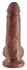 King Cock Model 7 Inches with Balls, Brown, Suction Base, PVC