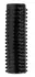 FXTM Pleasure Sleeve Dark - Fleksibilni Teksturirani Intimni Pojačivač 13.9 cm