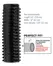 FXTM Pleasure Sleeve Dark - Fleksibilni Teksturirani Intimni Pojačivač 13.9 cm
