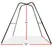 FFS Fantasy Swing Stand Steel Frame Height 203 cm Width 168 cm