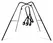 FFS Fantasy Swing Stand Steel Frame Height 203 cm Width 168 cm