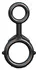 FCR Ironman Duo Support Ring Set TPR Black, Adjustable Sizes