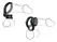 FCR Ironman Duo Support Ring Set TPR Black, Adjustable Sizes
