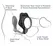 FCR Rock Hard Dual Funkcija Silicone Intimni Sistem Crni 4 cm