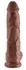 Pipedream King Cock 10 Inča Lopta Braon Anatomski Model PVC