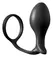 AFC Ass-Gasm Advance Silicone Intimate Ring & Plug 10.1cm Black