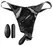 Fetish Fantasy Series Remote-Controlled 10-Mode Intimate Panty, Black, Adjustable