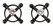 Bad Kitty Shiny Star Adjustable Black Nipple Jewelry - 2 Pieces