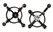 Bad Kitty Shiny Star Adjustable Black Nipple Jewelry - 2 Pieces
