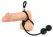 Rebel Triple Support Ring with Dual Anal Beads, Adjustable, Black