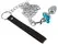 You2Toys Aluminium Plug Set 3 Sizes with Decorative Leash, Silver