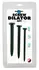 You2Toys Set of 3 Spiral Silicone Urethral Dilators, 15.5 cm, Black
