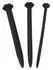 You2Toys Set of 3 Spiral Silicone Urethral Dilators, 15.5 cm, Black