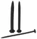 You2Toys Set of 3 Spiral Silicone Urethral Dilators, 15.5 cm, Black