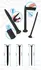 You2Toys Set of 3 Spiral Silicone Urethral Dilators, 15.5 cm, Black