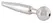 Mystim Cum-Thru Stainless Steel Hollow Urethral Sound 6.7 cm