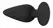 Black Velvets Intimate Plug S 40g Silicone, Tapered Shape, Black