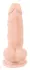 Nature Skin Flexible Model 17cm with Suction Cup, TPE, Beige