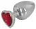 You2Toys Diamond Plug Large - Aluminium, Heart-Shaped Gem, 9.4 cm