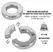 You2Toys Magnetic Stainless Steel Ball Ring 14 mm, Silver, 234g