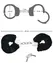 You2Toys Metal Handcuffs Black with Soft Removable Plush Cover