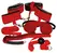 Bad Kitty Red Giant 8-Piece Bondage Kit with Adjustable Cuffs