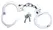 You2Toys Metal Bonding Handcuffs with Safety Release, Silver, Adjustable