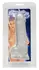 Crystal Clear Dong Model 18 cm Transparent with Suction Base PVC