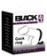 Black Velvets Silicone Support Ring with Perineal Stimulator 6.2cm