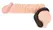 Black Velvets Silicone Support Ring with Perineal Stimulator 6.2cm