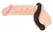 Black Velvets Silicone Support Ring with Perineal Stimulator 6.2cm