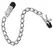 Bad Kitty Adjustable Chain System with Metal Clamps 43.5 cm Silver