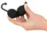 Black Velvets Silicone Weighted Balls with Textured Surface 16cm