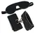 Bad Kitty Restraint Set with Padded Blindfold and Handcuffs, Black