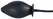 You2Toys Black Inflatable Anal Plug Silicone 11.5 cm Adjustable Size