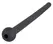 Mystim Black Silicone Urethral Dilator Hollow Flexible 11.8cm O0.7cm