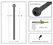 Mystim Black Silicone Urethral Dilator Hollow Flexible 11.8cm O0.7cm
