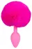 You2Toys Bunny Tail Plug Pink - Silicone Intimate Accessory 13cm