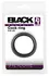 Black Velvets Silicone Ring 3.8 cm Soft Touch Flexible Black