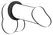 Black Velvets Silicone Ring 3.8 cm Soft Touch Flexible Black