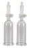 Crystal Clear Multisucker Intimate Vacuum System Twin Cups 6 cm Transparent