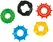 You2Toys Ring Set Marathon - 5 Stretchable TPE Rings, Multicolor