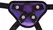 You2Toys Universal Strap-On Harness with 3 Adjustable Rings, Purple/Black