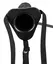 You2Toys Inflatable Hollow Strap-On System Black 18.5cm Adjustable Fit