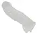 Crystal Clear Extension Sleeve with Ball Support - 23 cm, Transparent TPE