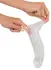 Crystal Clear Extension Sleeve with Ball Support - 23 cm, Transparent TPE
