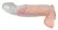 Crystal Clear Extension Sleeve with Ball Support - 23 cm, Transparent TPE