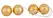 You2Toys Gold-Coated 4-Piece Intimate Ball Set 40cm 3cm O ABS 116g