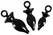 You2Toys Anal Trainer Set 3-Piece - Graduated Silicone Cones, Black
